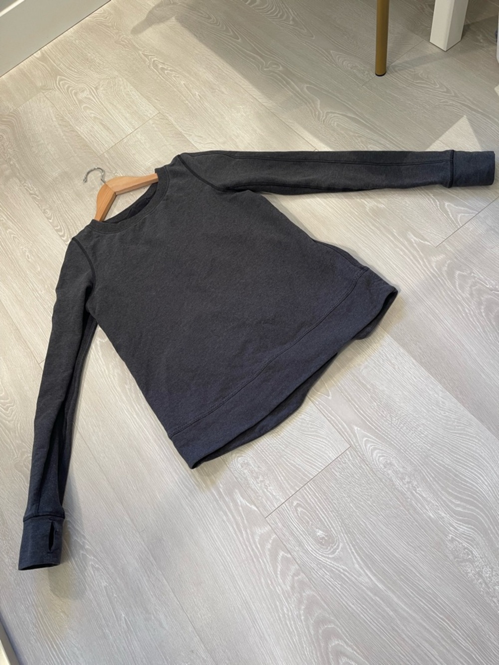 Lululemon Exhalation Pullover Heathered Black / Black Gray size 4/6 fit - Picture 9 of 16
